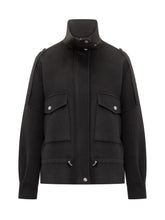 Pinko Crostino Black Wool Caban - Collezione Happy Birthday | Lidia Shopping