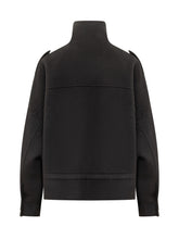 Pinko Crostino Black Wool Caban - Collezione Happy Birthday | Lidia Shopping