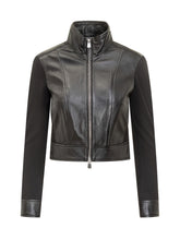 Pinko Giacca Biker con Inserti in Pelle - Abbigliamento Donna | Lidia Shopping