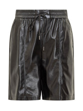 Pinko Black Faux Leather Shorts - Collezione Happy Birthday | Lidia Shopping