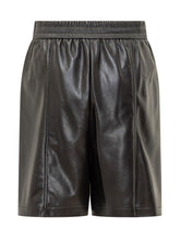 Pinko Black Faux Leather Shorts - Collezione Happy Birthday | Lidia Shopping