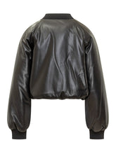 Pinko Brodo Black Faux Leather Bomber Jacket - Collezione Happy Birthday | Lidia Shopping