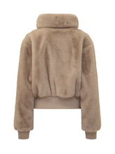 Pinko Giacca Bomber in Eco Pelliccia Beige - Abbigliamento Donna | Lidia Shopping