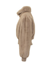 Pinko Giacca Bomber in Eco Pelliccia Beige - Abbigliamento Donna | Lidia Shopping