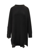 Pinko Black Knit Dress with Lace Inserts - Collezione Happy Birthday | Lidia Shopping