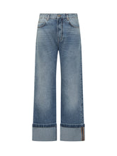 Pinko Wide-Leg Cuffed Jeans - Collezione Happy Birthday | Lidia Shopping