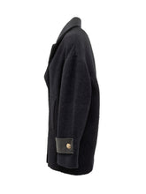 Pinko Canederli Double-Breasted Coat with Leather Details - Collezione Happy Birthday | Lidia Shopping