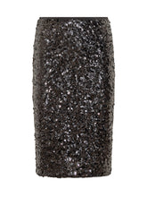 Gonna Tubino Nera con Paillettes Pinko - Abbigliamento Donna | Lidia Shopping