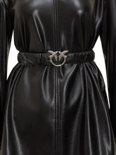 Pinko Short Faux Leather Dress with Logo Belt - Collezione Happy Birthday | Lidia Shopping