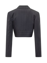 Pinko Scamorza Cropped Pinstripe Double-Breasted Blazer - Collezione Happy Birthday | Lidia Shopping
