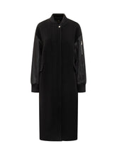 Pinko Cappotto Lungo Bomber in Lana e Nylon - Abbigliamento Donna | Lidia Shopping