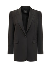 Pinko Women s Black Single-Breasted Blazer - Collezione Happy Birthday | Lidia Shopping