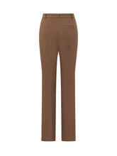 Pinko Brown Straight-Leg Trousers - Collezione Happy Birthday | Lidia Shopping