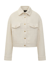 Pinko Ivory Tweed Jacket with Gold Buttons - Collezione Happy Birthday | Lidia Shopping