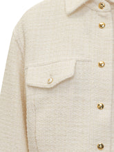 Pinko Ivory Tweed Jacket with Gold Buttons - Collezione Happy Birthday | Lidia Shopping