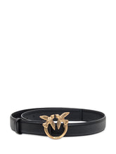 Pinko black belt with gold buckle - Collezione Happy Birthday | Lidia Shopping