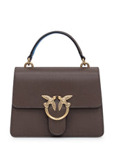 Pinko Borsa Love Mini Icon in Pelle Marrone - Borse A Mano Donna | Lidia Shopping