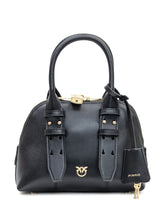 Pinko Bowling Bag Mini in Pelle Nera - Borse A Mano Donna | Lidia Shopping