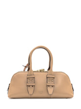 Pinko Bowling Bag Baguette in Pelle Beige - Borse A Mano Donna | Lidia Shopping