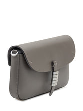 Pinko Saddle Flat in Pelle Grigia - Borse A Spalla Donna | Lidia Shopping