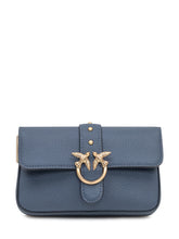 Pinko Love Mini Blue Grained Leather Bag - Collezione Happy Birthday | Lidia Shopping