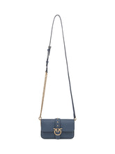 Pinko Love Mini Blue Grained Leather Bag - Collezione Happy Birthday | Lidia Shopping