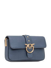 Pinko Love Mini Blue Grained Leather Bag - Collezione Happy Birthday | Lidia Shopping
