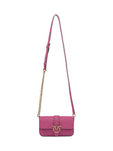 Pinko Love Mini Bag in fuchsia grained leather - Collezione Happy Birthday | Lidia Shopping