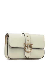 Pinko Love Mini Bag in white grained leather - Collezione Happy Birthday | Lidia Shopping