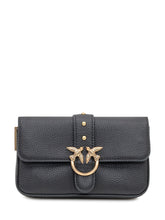 Pinko Love Mini Bag in black grained leather - Collezione Happy Birthday | Lidia Shopping