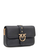 Pinko Love Mini Bag in black grained leather - Collezione Happy Birthday | Lidia Shopping