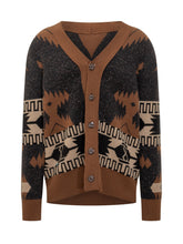 Alanui Wool Cardigan with Jacquard Pattern - Alanui | Lidia Shopping