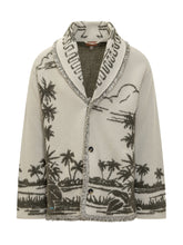 Alanui Cardigan Jacquard con Motivo Tropicale - Abbigliamento Uomo | Lidia Shopping