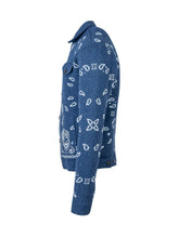 Alanui Blue Cardigan with Bandana Pattern - Alanui | Lidia Shopping
