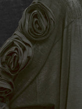 Alberta Ferretti Maglia Nera con Applicazioni Floreali - Abbigliamento Donna | Lidia Shopping