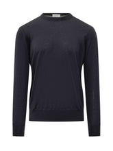 Paolo Pecora Lightweight Blue Crewneck Sweater - Collezione Happy Birthday | Lidia Shopping