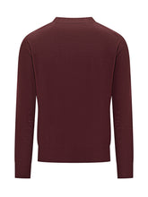 Maglione bordeaux in lana merino Paolo Pecora - Abbigliamento Uomo | Lidia Shopping