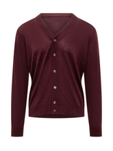 Paolo Pecora Bordeaux Wool Cardigan - Collezione Happy Birthday | Lidia Shopping