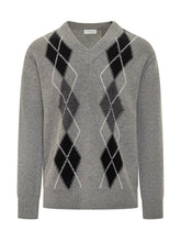 Paolo Pecora Grey Argyle Sweater - Collezione Happy Birthday | Lidia Shopping