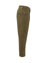 Paolo Pecora Military Green Pleated Pants - Collezione Happy Birthday | Lidia Shopping