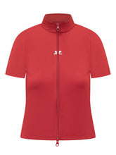 Courrèges red top with front zip - Collezione Happy Birthday | Lidia Shopping