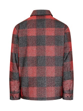 Giacca in Lana a Quadri Rosso e Grigio Woolrich - Abbigliamento Uomo | Lidia Shopping