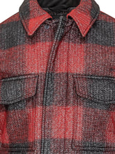 Giacca in Lana a Quadri Rosso e Grigio Woolrich - Abbigliamento Uomo | Lidia Shopping