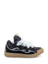 Lanvin Sneakers Curb in Pelle e Mesh Nere - Collezione Happy Birthday | Lidia Shopping
