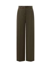 Stella McCartney Pantaloni Larghi Verde Oliva - Abbigliamento Donna | Lidia Shopping