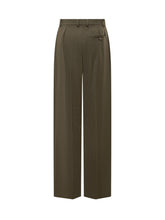 Stella McCartney Pantaloni Larghi Verde Oliva - Abbigliamento Donna | Lidia Shopping
