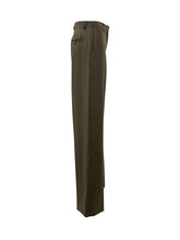 Stella McCartney Pantaloni Larghi Verde Oliva - Abbigliamento Donna | Lidia Shopping