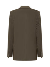 Stella McCartney Blazer Doppiopetto Verde Oliva - Abbigliamento Donna | Lidia Shopping