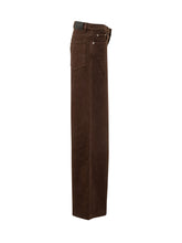 Stella McCartney Pantaloni Marroni a Gamba Larga - Abbigliamento Donna | Lidia Shopping