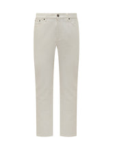 Zegna Pantaloni Cinque Tasche in Cotone Avorio - Abbigliamento Uomo | Lidia Shopping